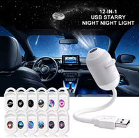 Adjustable Galaxy Star Projector Lamp