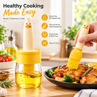 Duck-Shaped Oil Dispenser Brush – Mess-Free, Precise & Easy Oil Application