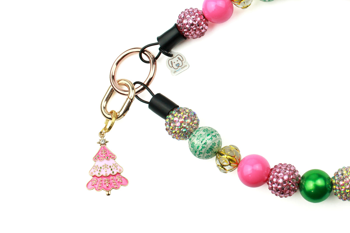 Pink Christmas Tree Collar Accessory