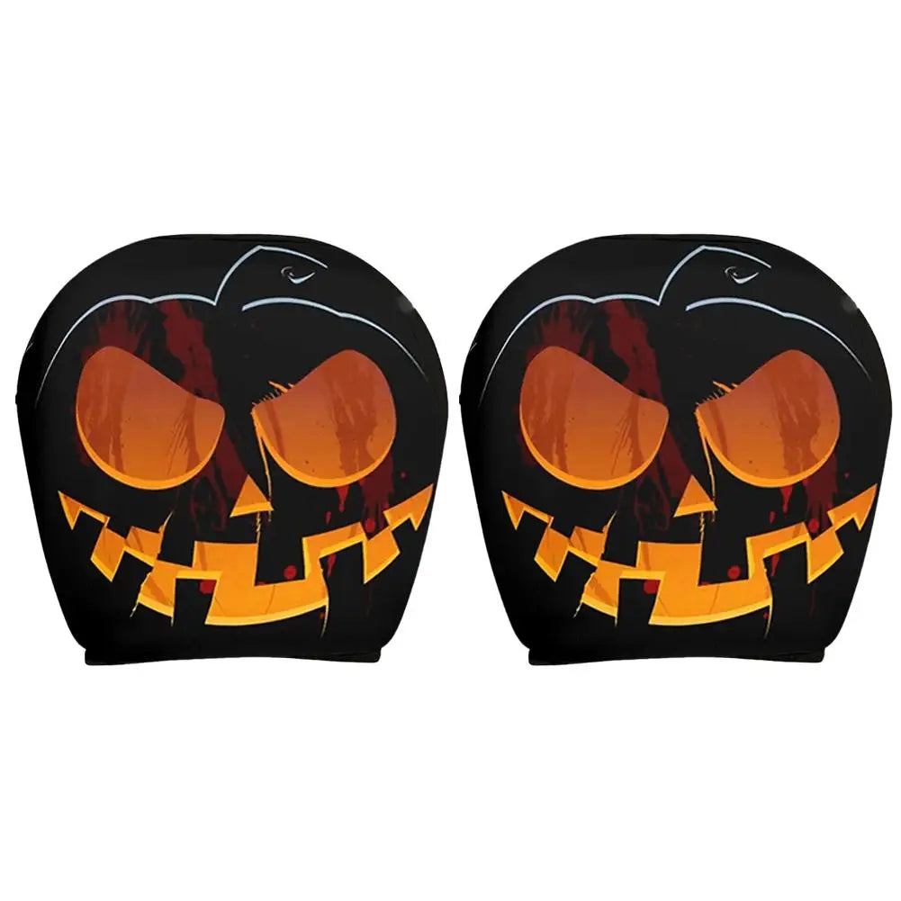 Grim Reaper Skull Car Headrest Covers