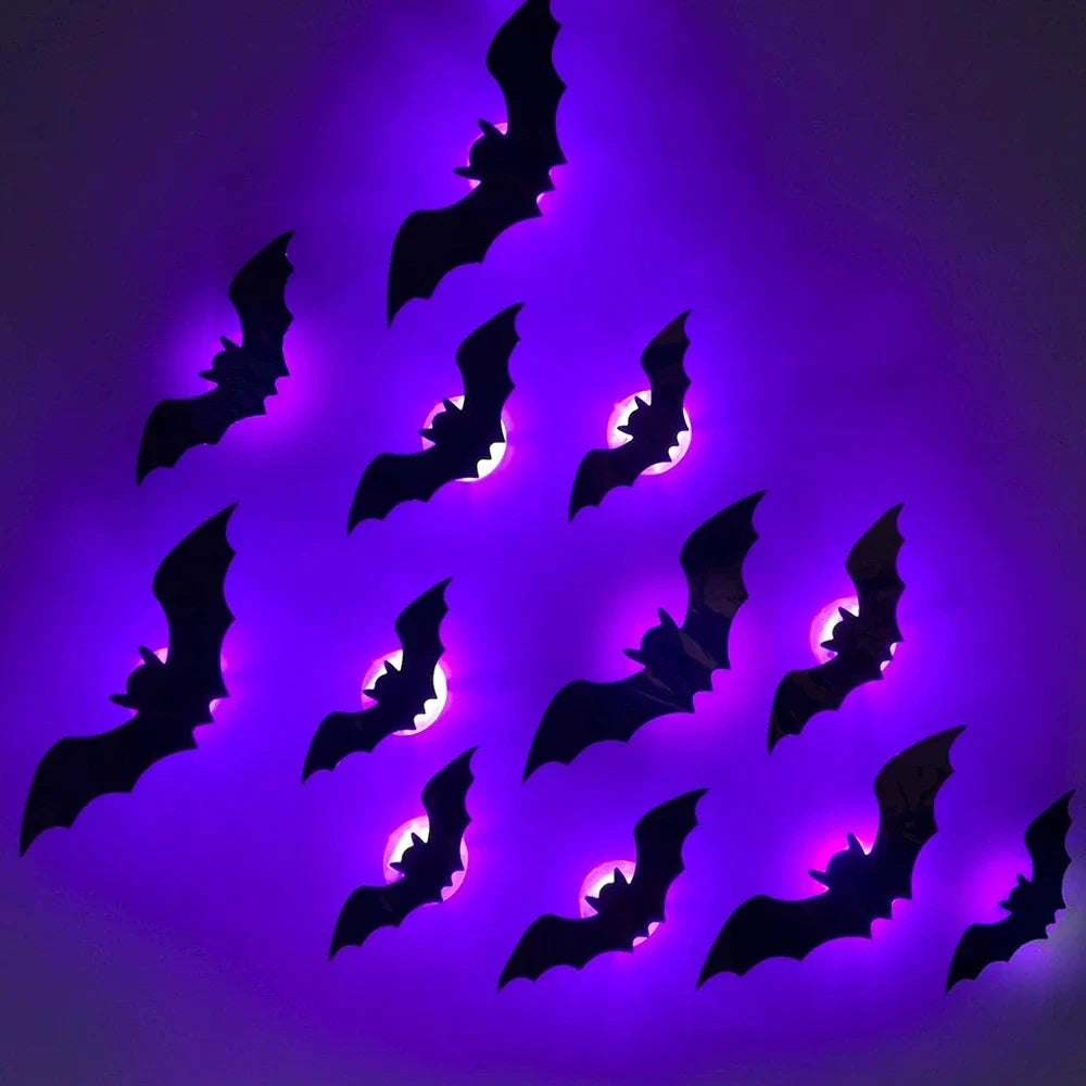 3D Bat LED Wall Decal