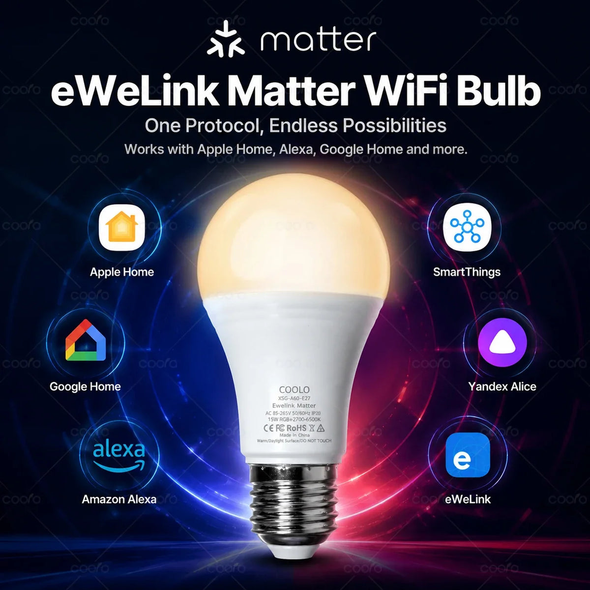 Smart Dimmable RGB LED Bulbs