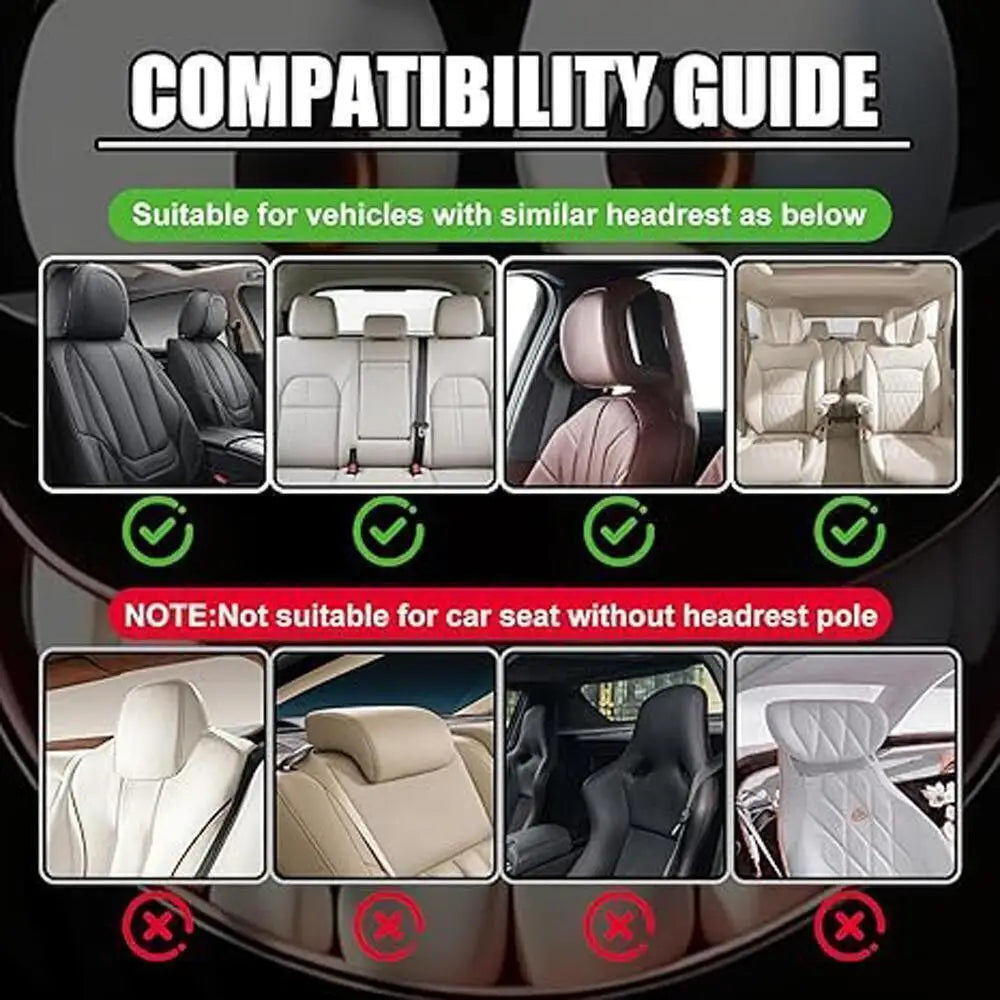 Grim Reaper Skull Car Headrest Covers