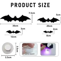 3D Bat LED Wall Decal
