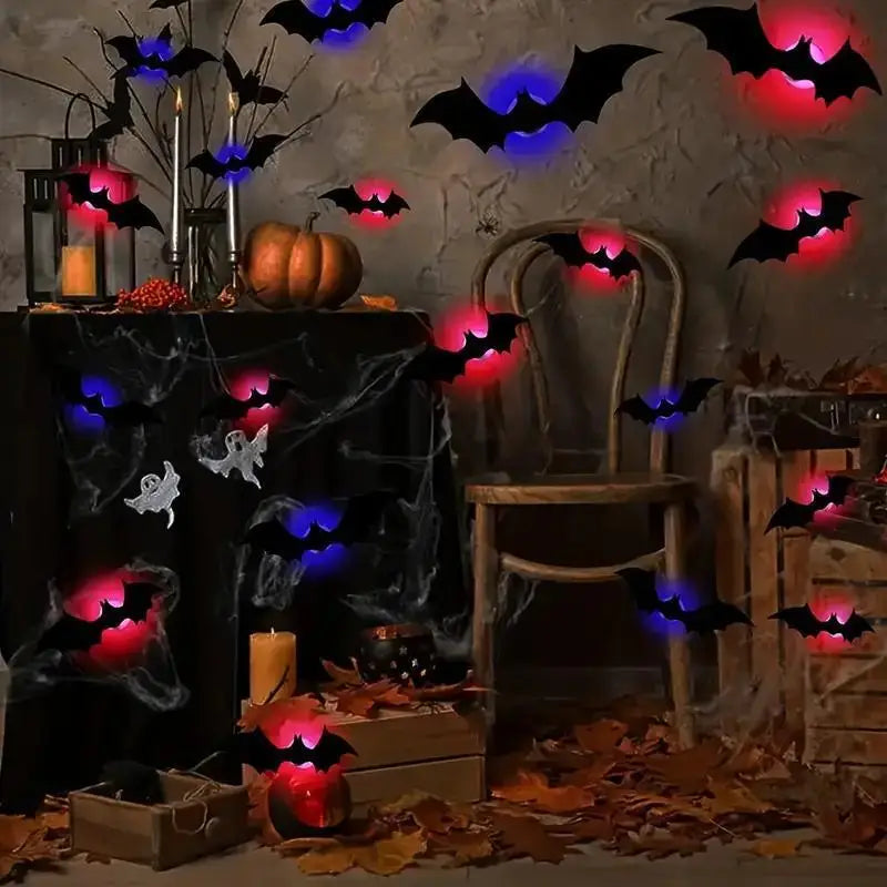 3D Bat LED Wall Decal