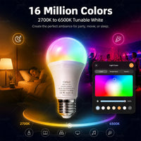 Smart Dimmable RGB LED Bulbs