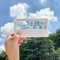 Transparent LCD Alarm Clock with Weather Display