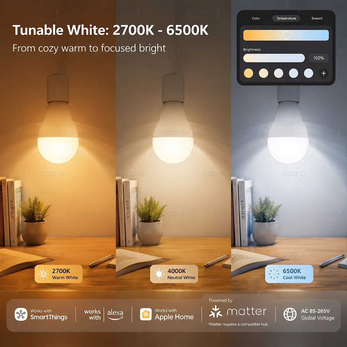 Smart Dimmable RGB LED Bulbs