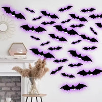 3D Bat LED Wall Decal
